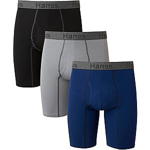 Hanes Men's Long-Leg Boxer Briefs on sale 3-pack Hanes Men's Long-Leg Boxer Briefs
