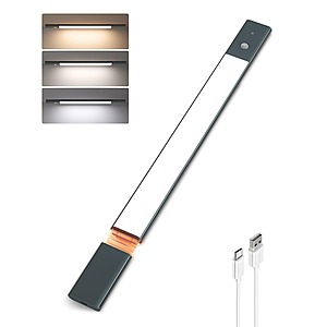 EZVALO Under Cabinet Light Sale EZVALO 19.7" Wireless Rechargeable Motion Sensor LED Under Cabinet Light (Space Gray)