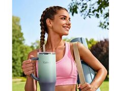$5.75 – Renoj 40-Ounce Insulated Mug w/ FlexSlide Lid & Handle (Blue Gradient) + Free Shipping w/ Prime or on $35+ Renoj 40-Ounce Insulated Mug in blue gradient