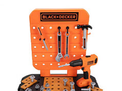 $21.84 – BLACK+DECKER Tabletop Workbench 40-Piece Pretend Play Tool Set BLACK+DECKER Tabletop Workbench with toy tools