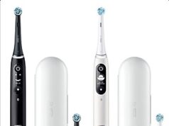 $169.99 – Oral-B iO Series 6 Ultimate Clean Rechargeable Electric Toothbrush, 2-pack – + $4.99 shipping at Costco.com Oral-B iO Series 6 electric toothbrush in white