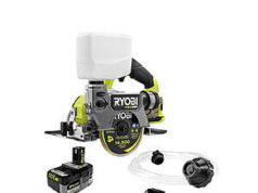 $7.50 – RYOBI 18V ONE+ HP Brushless 5″ Handheld Tile/Masonry Saw Kit PBLHTS01K – Factory Blemished, Shipping, $149.99 ryobi 18v one brushless product image