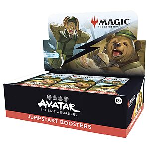 Avatar: The Last Airbender Magic the Gathering Booster Box Sale at Amazon Magic: The Gathering Avatar: The Last Airbender Jumpstart Booster Box
