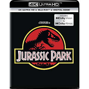 Jurassic Park (4K UHD) on sale at Walmart Jurassic Park (4K UHD) cover art