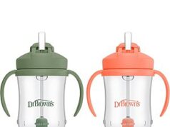 $4.69 – : 2-Pk 9-Oz Dr. Brown’s Milestones Baby’s First Cup w/ Weighted Straw at Amazon 2-Pack 9-Ounce Dr. Brown's Milestones Baby's First Cup w/ Weighted Straw (Coral/Olive Green)