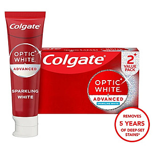 Colgate Optic White toothpaste deal with WM Cash Offer Colgate Optic White Advanced Sparkling White Toothpaste, Mint, 4.5 OZ, on sale at Walmart with WM Cash offer