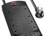$16.00 – $16 FS Walmart+ by ONDOG Surge Protector Power Strip , 6ft Extension Cord with 8 Outlets and 3USB Ports & 1USB C Port, 2700 Joules, ETL Listed ONDOG Surge Protector Power Strip with USB and USB-C Ports
