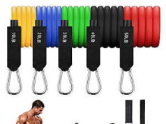 $13.39 – BN-LINK 150lbs Resistance Bands Set (5pcs) + Free S&H w/ Walmart+ or $35+ BN-LINK 150lbs Resistance Bands Set on Walmart