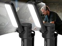 $13.29 – 2-Pack LETOUR 5000lm Rechargeable LED Magnetic Work Light w/ 180° Rotation ($6.64 each) + Free Shipping w/ Prime or on $35+ 2-Pack LETOUR Rechargeable LED Magnetic Work Light