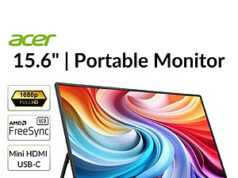 $46.49 – Deal headline for 15.6″ Acer 1920×1080 60Hz Portable Monitor (Refurbished) Acer PM161Q Portable Monitor on eBay
