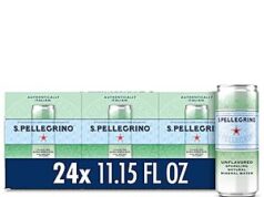 $9.88 – SnS, AC * | 24-Pack 11.15-Oz San Pellegrino Sparkling Mineral Water (Natural) at Amazon 24-Pack 11.15-Oz San Pellegrino Sparkling Mineral Water (Natural)