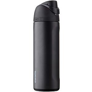 24-Oz Owala FreeSip Stainless Steel Water Bottle Deal Owala FreeSip Stainless Steel Water Bottle in Very Very Dark
