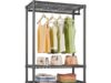 $44.99 – VIPEK V1 Portable Garment Rack w/ 4-Tier Adjustable Shelves & Hanging Rod (Black) – + Free Shipping VIPEK V1 Portable Garment Rack in black