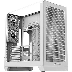 Thermaltake View 390 Air Mid Tower PC Case deal Thermaltake View 390 Air Mid Tower PC Case (white) with 2 fans