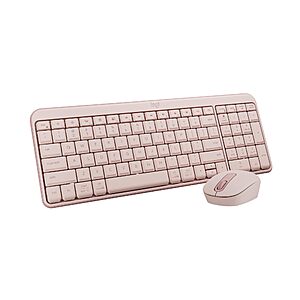 deal-1335 Logitech MK250 Bluetooth Wireless Mouse and Keyboard Combo(Rose) + Free S&H w/ Prime or +