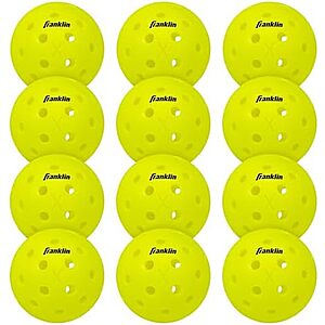 Franklin Sports X-40 Pickleball Deal 12 Count Franklin Sports X-40 Outdoor Pickleballs