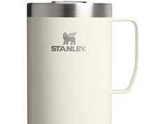 $18.00 – $18* | 24oz STANLEY Insulated Stainless Steel Everyday Camp Mug (Cream Gloss) at Amazon 24oz STANLEY Insulated Stainless Steel Everyday Camp Mug (Cream Gloss)