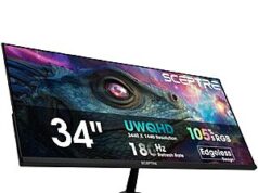 $177.97 – Sceptre 34″ 3440 x 1440 180Hz Gaming Monitor – Built-in Speakers, DisplayPort HDMI, Blue-Light Shift Technology – Lowest Price Ever at Amazon Sceptre 34" E345B-QU180D Series gaming monitor with built-in speakers