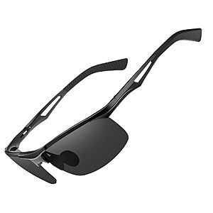 Bircen Men's Polarized Sunglasses Deal Bircen Men's Polarized Anti-Glare AL-Mg Alloy Metal Sunglasses in various colors
