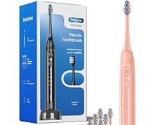 $8.98 – | Onlyone Rechargeable Sonic Electric Toothbrush w/ 8 Replacement Heads at Amazon | Onlyone Rechargeable Sonic Electric Toothbrush w/ 8 Replacement Heads at Amazon