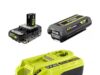 $89.00 – RYOBI ONE+ 18V/40V Starter Kit with (1) 18V 2Ah Battery, (1) 40V 2Ah Battery, and Dual Platform Hyper Charger $89 RYOBI ONE+ 18V/40V Starter Kit with (1) 18V 2Ah Battery, (1) 40V 2Ah Battery, and Dual Platform Hype