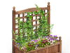 $39.89 – Costway Weather-Resistant Wood Planter Box w/ Trellis + Free Shipping Costway Weather-Resistant Wood Planter Box w/ Trellis + Free Shipping