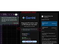 $4.99 – Select Active Student Google Gemini Accounts: Savings on Google AI PRO for 12 months /mo (Exp 06/30) Select Active Student Google Gemini Accounts: Savings on Google AI PRO for 12 months /mo (Exp 06/30)