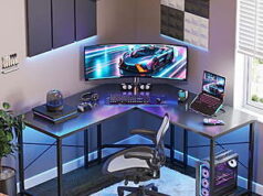 $45.00 – $45 FS Walmart by Casacomoda: Computer Desk L Shaped, 51 Inch Reversible L Shaped Desk, Gaming Desk, Carbon Fiber Black FS Walmart by Casacomoda: Computer Desk L Shaped, 51 Inch Reversible L Shaped Desk, Gaming Desk, C