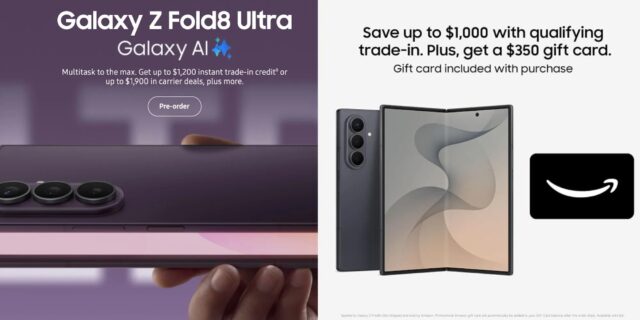 Still looking to pre-order Galaxy Z Fold 8/Ultra? Amazon will give you in FREE money to do it there