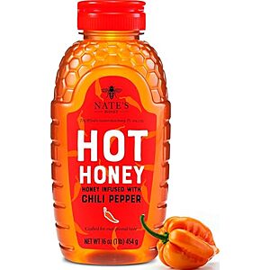 Nature Nate's Hot Honey Deal 16-Oz Nature Nate's Hot Honey Infused with Habanero Chili Pepper Flakes