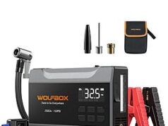 $41.75 – WOLFBOX 2000A 12V 10000mAh Car Jump Starter w/ 150PSI Air Compressor + Free S/H WOLFBOX 2000A 12V 10000mAh Car Jump Starter w/ 150PSI Air Compressor + Free S/H