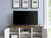 $66.24 – Woven Paths Farmhouse Barn Door TV Stand (White, Up to 65″ TVs) + Free Shipping Woven Paths Farmhouse Barn Door TV Stand (White, Up to 65" TVs) + Free Shipping
