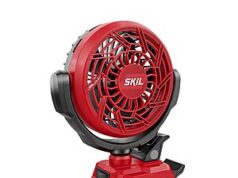 $12.99 – 4″ SKIL 12/20V Multi Volt Brushless Clamp Fan (Tool Only, Red) – Lowest Price Ever at Amazon 4 inch SKIL Brushless Clamp Fan in red