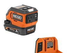 $69.00 – $69: Ridgid 18V Cordless Inverter Kit with 2.0 Ah MAX Output Lithium Battery, 18V Lithium Charger, and 18V AC Inverter at HomeDepot : Ridgid 18V Cordless Inverter Kit with 2.0 Ah MAX Output Lithium Battery, 18V Lithium Charger, and