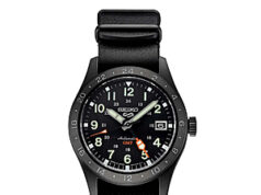 $234.90 – Seiko 5 Sports Men’s 39mm Black Dial GMT Leather Band Automatic Watch – SSK025 $234.9 Seiko 5 Sports Men's 39mm Black Dial GMT Leather Band Automatic Watch - SSK025