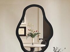 $26.99 – 20″ x 28″ Irregular Solid Wood Frame Wall Mirror (Black) + Free Shipping 20" x 28" Irregular Solid Wood Frame Wall Mirror (Black) + Free Shipping