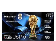 $799.99 – Costco Members: Hisense 75″ Class U65 Pro Series: 4K ULED MiniLED Smart TV w/ Allstate 3-Year Protection Plan Bundle Included for 5 Years of Total Coverage Costco Members: Hisense 75" Class U65 Pro Series: 4K ULED MiniLED Smart TV w/ Allstate 3-Year Protec