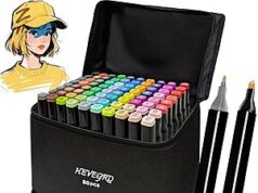 $9.89 – 80-Color HEVEGRD Dual-Tip Alcohol Art Markers Set w/ Carrying Case + Free Shipping w/ Prime or on $35+ 80-Color HEVEGRD Dual-Tip Alcohol Art Markers Set w/ Carrying Case + Free Shipping w/ Prime or on +