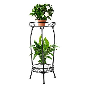 deal-2297 22-Tier 27" LOYAL TIGER Metal Plant Stand (Black) + Free Shipping