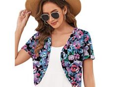 $9.99 – Heymoments Women’s Short Sleeve Front Cropped Cardigan Shrugs (Various) + Free Shipping w/ Prime or on $35+ Heymoments Women's Short Sleeve Front Cropped Cardigan Shrugs (Various) + Free Shipping w/ Prime o