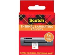 $4.61 – 100-Pack Scotch 2.3″ x 3.7″ Business Card Thermal Laminating Pouches + Free Shipping w/ Prime or on $35+ 100-Pack Scotch 2.3" x 3.7" Business Card Thermal Laminating Pouches + Free Shipping w/ Prime or on