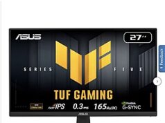 $149.99 – ASUS 27″ QHD 165Hz Fast IPS Free Sync ELMB Gaming Monitor free shipping Costco.com ASUS 27" QHD 165Hz Fast IPS Free Sync ELMB Gaming Monitor free shipping Costco.com