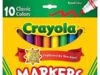 $1.00 – 10-Count Crayola Broad Line Markers $1 + Free Pickup 10-Count Crayola Broad Line Markers + Free Pickup