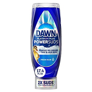 deal-2420 Dawn Platinum Plus PowerSuds Ez Squeeze Dish Soap - Fresh Rain - 17.4 fl oz And Other Dawn Liquid Di