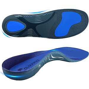 Cloudflo Plantar Fasciitis Shoe Insoles on Sale at Amazon Cloudflo Men's or Women's Plantar Fasciitis Shoe Insoles with High Arch Support