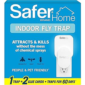 Safer Home Insect Trap Deal Safer Home Plug-In Flying Insect Trap with 2 glue cards