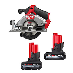 Flash Sale: Milwaukee M12 FUEL Circular Saw and Battery Packs Milwaukee M12 FUEL 5-3/8" Circular Saw and two M12 REDLITHIUM XC5.0 Batteries