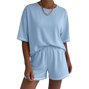 Ekouaer Women's Lounge Set Deal 2-Piece Ekouaer Women's Moisture Wicking Lounge Sets