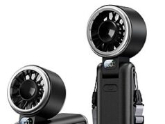 $9.89 – SWEETFULL 5000mAh Portable Handheld Turbo Fan w/ 5 Speeds & Digital Display (Black) – Lowest Price Ever on Amazon with Promo Code MZGVXRX7 SWEETFULL Portable Turbo Fan in black