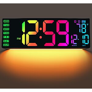 ANSOPER Digital Wall Clock Deal ANSOPER 16.5" Large Digital Wall Clock with Remote Control